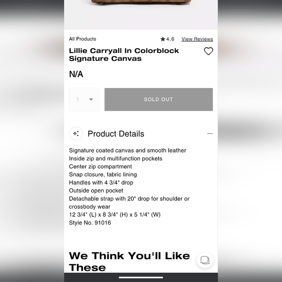 Coach Signature Canvas Bag - Picture 14 of 14